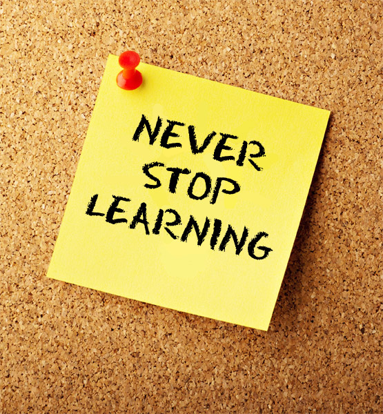 Never stop learning